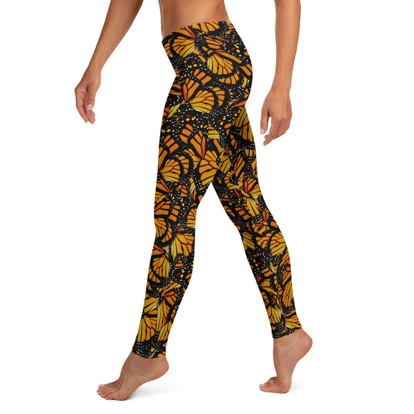 Marnis Monarch Butterfly Leggings Women's Teen Colorful Delicate