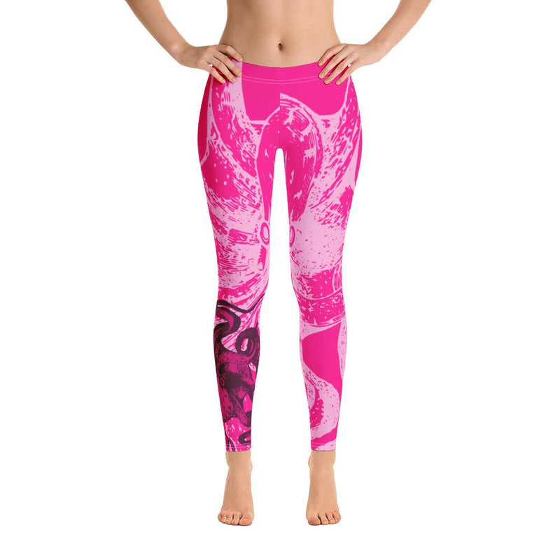 Octopus Hot Pink Leggings - 57 Peaks