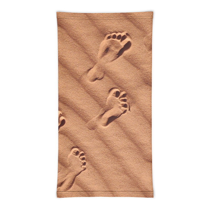 Footsteps In The Sand Neck Gaiter