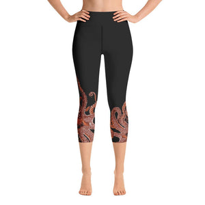 Octopus Yoga Capri Leggings